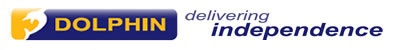 Dolphin - Delivering Independence, logo with link to homepage
